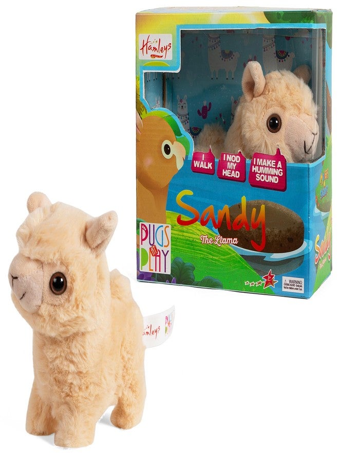 Hamleys Pugs & Play The Walking Lama, 3Y+, Beige | Safe & Gift-Friendly - Image 1